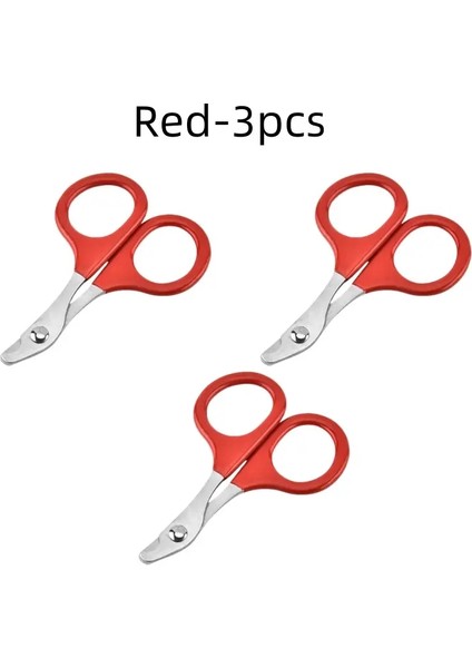 Kedi Tırnak Makası Küçük Köpek Kedi Profesyonel Köpek Yavrusu Pençe Kesici Evcil Hayvan Tırnakları Makas Törpü Bakımı Kedi Aksesuarları Renk:kırmızı-3 Adet (Yurt Dışından)