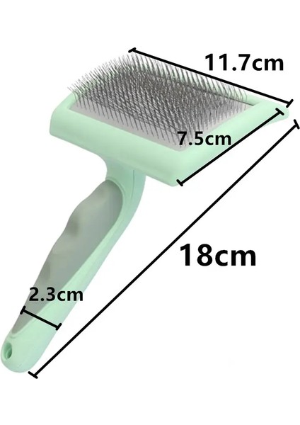 Köpek Fırçası Paslanmaz Çelik Köpek Combs Masaj Köpek Bakım Fırçası Evcil Hayvan Saç Temizleme Araçları Yumuşak Tutma Kedi Tarak Fırçası Catcolor: Mor (Yurt Dışından)