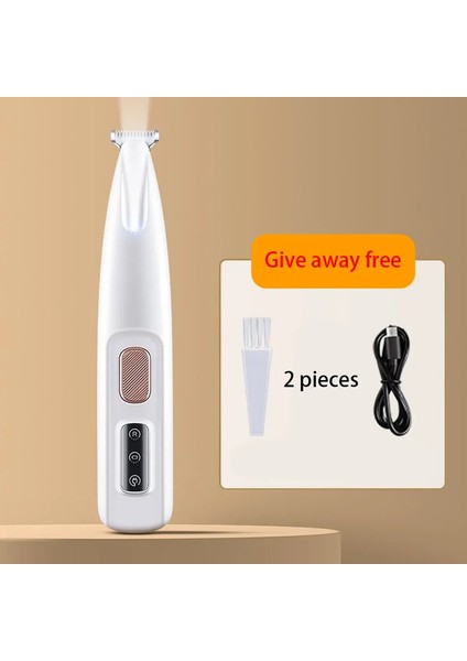 LED Işığı ile Yeni Köpek Pençesi Düzeltici Tamamen Su Geçirmez Evcil Hayvan Saç Düzenleyicisi LED Ekranlı Köpek Clippers ile 18MM Geniş Bladecolor: Beyaz (Yurt Dışından)