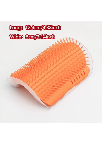 1ADET Kedi Kendiliğinden Bakım Aleti Duvar Köşesi Masaj Tarak Bakım Fırçası Yumuşak Kauçuk Kıvırcıklar Yavru Kedi Masaj Aracı Düz Köşe El Tutma Renk:turuncu (Yurt Dışından)