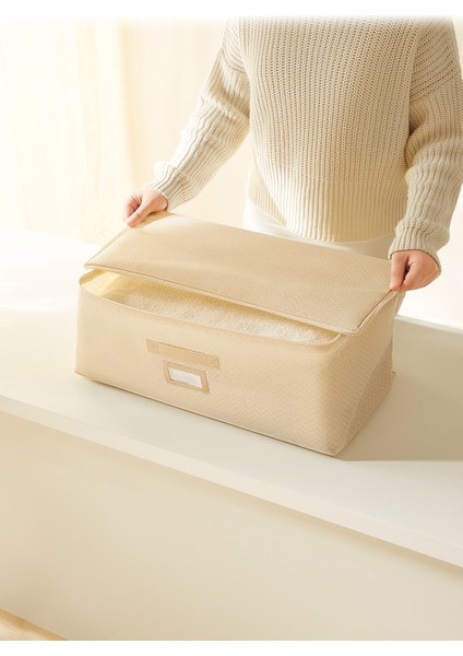 5 Adet Orta Boy Bej Balıksırtı Baza Altı Kazak Pike Battaniye Hurcu, Hurç 52x28x21 cm fiyatları