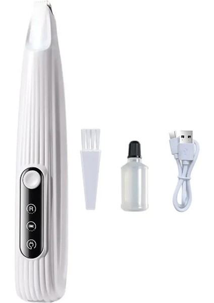 Taşınabilir Köpek Patisi Tırnak Bakım Makinesi LED Işık Kablosuz Tırnak Taşlama Makinesi Ustura Kediler ve Diğer Evcil Hayvanlar Tırnak Bakım Araçları Renk:f2 Pembe (Yurt Dışından)