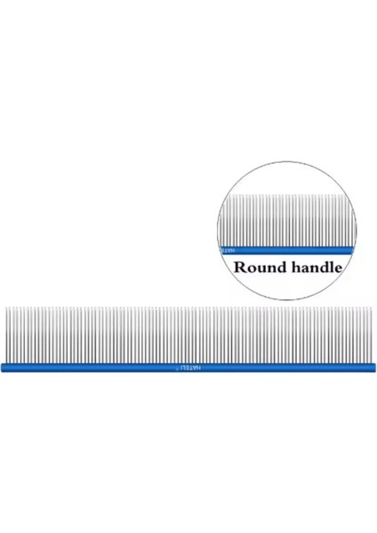 19CM Hafif Alüminyum Evcil Hayvan Tarakı Profesyonel Köpek Bakımı Kedi Tarakı Temizleme Saç Makası Fırça Aksesuarları 5 Renk Seçenekli Renk:mavi (Yurt Dışından)