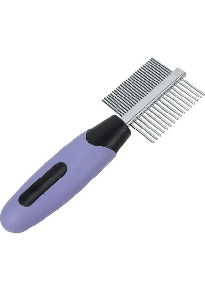 Köpek Pet Saç Çıkartma Mini Köpek Fırçası Masaj Kedi Fırçası Evcil Hayvan Tımarlama Köpekler Için Çift Taraflı Taraklar (Yurt Dışından)