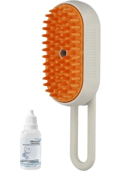 3'ü 1 Arada Buharlı Kedi Fırçası Elektrikli Anti-Saçış Kedi Fırçası Buhar Spreyli Masajlı Evcil Hayvan Bakım Tarakları Köpek Tüy Temizleme Tarakları Renk:kahve (Yurt Dışından)