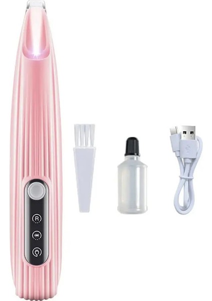 Taşınabilir Köpek Patisi Tırnak Bakım Makinesi LED Işık Kablosuz Tırnak Taşlama Makinesi Ustura Kediler ve Diğer Evcil Hayvanlar Tırnak Bakım Araçları Renk:f2 Pembe (Yurt Dışından)