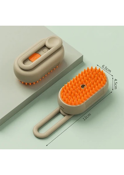 3'ü 1 Arada Evcil Hayvan Fırçası Kedi Buhar Fırçası Buharlı Köpek Kedi Saçı Buhar Fırçası Elektrikli Sprey Kedi Saçı Fırçaları Masaj Evcil Hayvan Bakım Tarak Renk: Haki (Yurt Dışından)