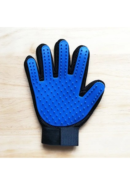 Stroking Cats Gloves, Rubber Pet Cleaning Brush, Pet Grooming Gloves, Cat And Dog Bath Products Renk:sağ El Mavi (Yurt Dışından)