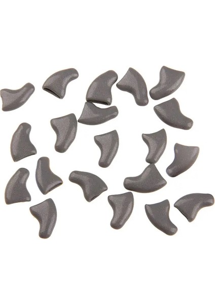 Renkli Kedi Tırnak Kapakları Silikon Yumuşak Kedi Kedi Tokası Kedi Pençe Pençe Pençe Evcil Hayvan Tırnak Koruyucu Serbest Tutkal Evcil Pet Malzemeleri Renk: Gri/boyut: 1 x 1 x 1 (Yurt Dışından)