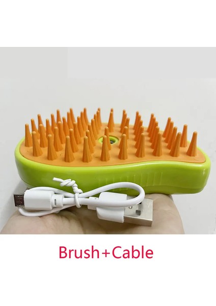 Köpek Kedi Buharlı Fırça Buharlı Köpek Fırçası 3'ü 1 Arada Elektrikli Sprey Kedi Tüy Fırçaları Masaj Pet Bakımı Tarak Tüy Temizleme Tarakları Renk:sarı (Yurt Dışından)