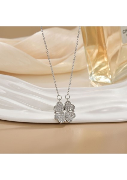 Yeni Kıdemli Işık Duygusu Lüks Mikro Set Zirkonya Bakır 18 Ayar Altın Kaplama Kolye Kolye Köprücük Kemiği Zinciri Takı ile Kadın Moda (Yurt Dışından)