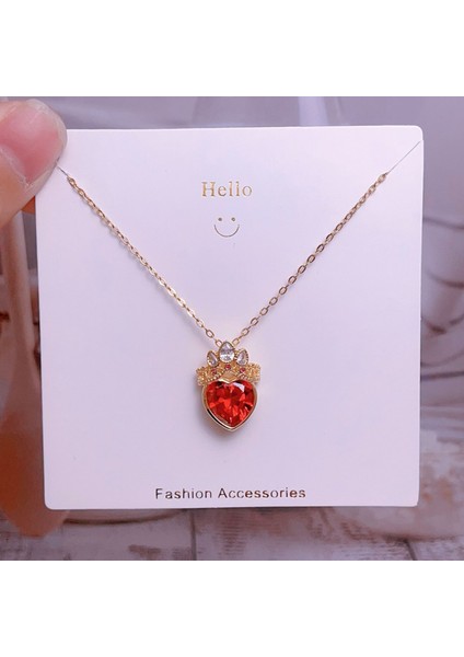 Yeni Bakır Kaplama Gerçek Altın Australopithecine Sıcaklığa Duyarlı Güneş Ay Kolye Mikro Set Zirkonya Titanyum Çelik Kolye (Yurt Dışından)