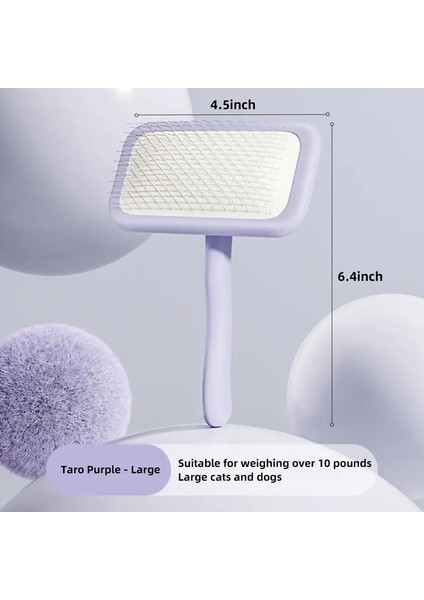 Hoopet Kedi Tarağı Çeken Saç Tarağı Evcil Hayvan Saç Fırçası Özel Köpek Saç Kedi Iğne Tarağı Eser Teddy Bichon Dog Dalgası: Mor/boyut: M (Yurt Dışından)