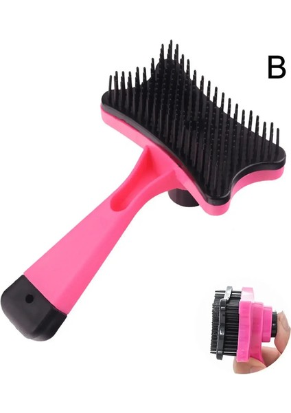 Kedi Kılları Temizleme Tarakı Kendiliğinden Temizlenen Fırça Kedi Bakım Kazıyıcı Aksesuarları Araçlar Temizleme Tarak Köpek Temizleme Yavru Köpek Renk:b/boyut:m (Yurt Dışından)