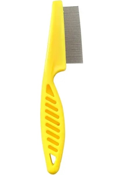 Kedi Tarak Paslanmaz Çelik Evcil Hayvan Saçı Temizleyici Ahşap Saplı Kedi Tarak Saç Bakımı Masaj Köpek Fırçası Temizlik Aracı Evcil Hayvan Malzemeleri RENK:14X1.2CM-YE (Yurt Dışından)