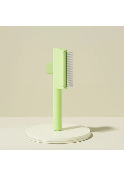 Kendini Temizleyen Evcil Hayvan Tüy Giderici Tüy Açma Butonlu Tarak, Kedi Bakım Fırçası, Parazit Tarakı, Kısa ve Uzun Tüylü Kediler Için, Beyaz-Yoğun Dişler (Yurt Dışından)