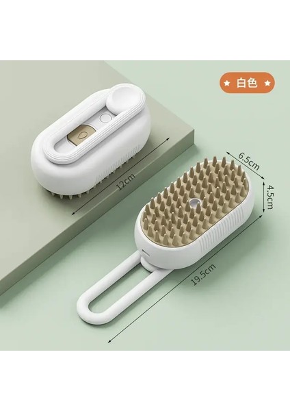 3-1 Arada Köpek ve Kedi Elektrik Fırçası Temizleme Buhar Fırçası Püskürtme Masaj Track Retractable Tutma Evcil Hayvan Bakımı Easyon Fırçası: Kahve (Yurt Dışından)