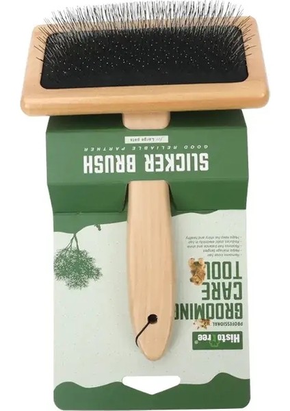 Köpek Tarağı Ahşap Iğne Tarak Pet Pet Pet Petrol Katı Ahşap Güzellik Petrol Pet (Yurt Dışından)