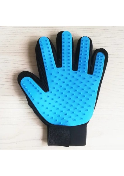 1ADET Kedi Tüyü Temizleme Eldiveni Kauçuk Evcil Hayvan Güzellik Bakımı Tüy Bakımı Etkili Masaj Köpek Tarakları Yüzen Fırça 6 Renk Renk: Gökyüzü Mavisi Sol (Yurt Dışından)