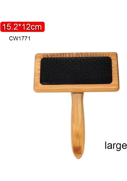 Pet Iğne Bambu Taraklar Köpekler Kediler Bakım Fırçaları Köpek Kılı Parazit Bit Tarak Güzellik Bakım Araçları Evcil Hayvan Malzemeleri 1 Adet Renk:büyük/boyut:evcil Hayvan Tarak (Yurt Dışından)