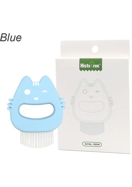 Evcil Köpek Kedi Tarakları Saç Temizleme Fırçası Evcil Hayvan Bakım Araçları Köpek Masajı Tarak Fırçası Sevimli Sap Saçı Temizleme Iğneli Tarak Renk: Mavi (Yurt Dışından)