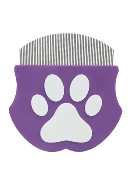 Evcil Hayvan Bakım Tarakı - Kediler Köpekler Için Parazit Tarakı, Yüz Vücut Için Kavisli Tasarım, Mini Düğümleri Çözücü Fırça Renk:mor (Yurt Dışından)