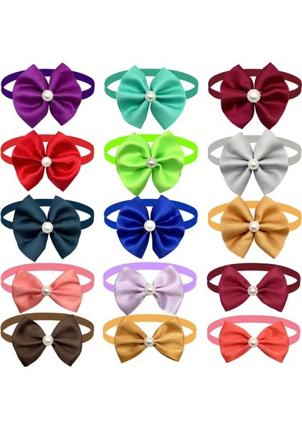 Yeni 50/100 Adet Köpek Bowtie Moda Fularlı Yakalık Köpekler Evcil Hayvanlar Sevimli Evcil Hayvan Bakım Köpek Aksesuarları Küçük Köpekler Için (Yurt Dışından)