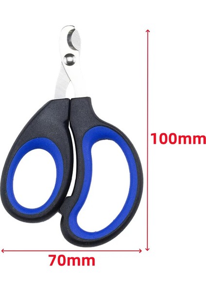 1pc Pet Tırnak Clippers Yarım Ay Şekli Paslanmaz Çelik Kediler Tırnak Makasları Küçük Evcil Evrensel Tırnak Makasları Kıta Karşıtı Malzemeler Renk: Siyah Mavi (Yurt Dışından)
