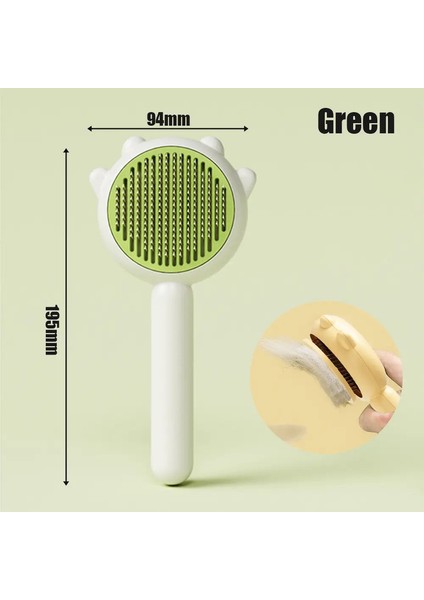Kedi Köpekler Eoval Pet Pet Fırçası Kendi Temizlik Malzemeleri Scratcher Saç Çıkartma Masajları Scraper Bakım Aracı Aksesuarları Renk: Yeşil (Yurt Dışından)