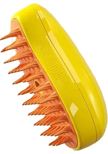 Pet Buhar Fırçası Buharlı Köpek Fırçası Elektrik Spreyi 3 Içinde 1 Kedi Easyon Fırçaları Köpekler Için Kediler Masajı Çıkarma Evcil Hayvan Tımar Tarak Rengi: Sarı (Yurt Dışından)