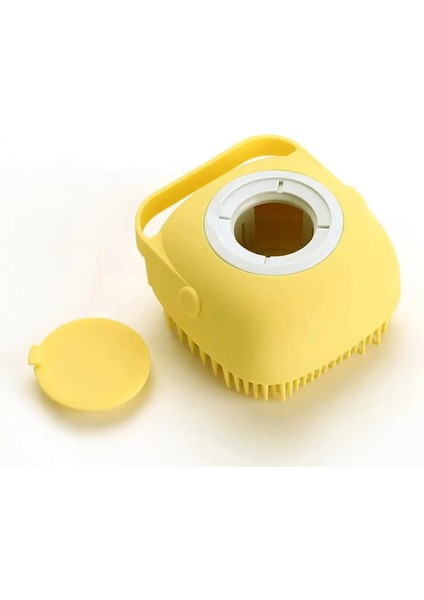 Pet Banyosu Fırçası Yavru Köpek Sabunlu Süpürücü Kısa Tüylü Uzun Tüylü Köpekler ve Kediler Bakımı Temizliği Renk:sarı (Yurt Dışından)