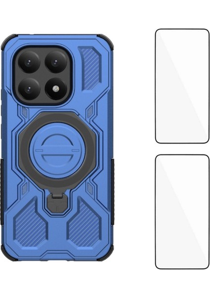 Xiaomi 15T Kickstand Pc Tpu Telefon Kılıfı ve 2 Adet Ekran Filmi (Yurt Dışından)