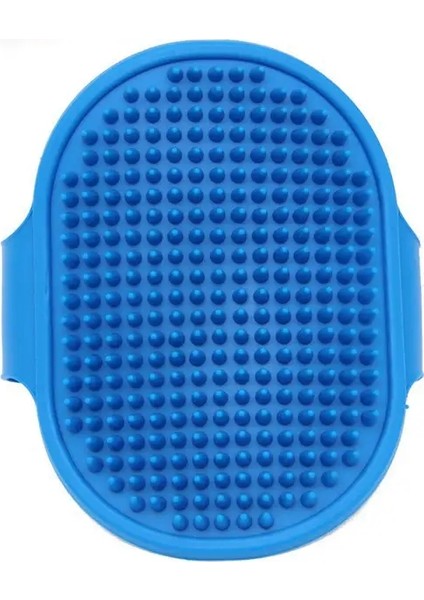 Yumuşak Kauçuk Köpek Kedi Fırça Pet Banyo Silikon Tarak Masaj Tarak Saç Çıkartma Evcil Hayvan Malzemeleri Köpek Tımarlama Yı Temizlik Ekipmanı Renk: Mavi (Yurt Dışından)