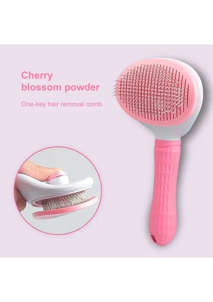 Köpek Tüy Temizleme Fırçası Kedi Tüy Bakım ve Bakım Taraklı Uzun Tüylü Köpek Evcil Hayvan Saçları Temizleyici Temizlik Banyo Fırçası Evcil Hayvan Malzemeleri Renk:pembe (Yurt Dışından)