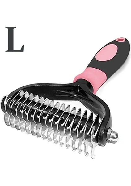Profesyonel Köpek Fırçası Evcil Saç Çıkarma Köpek Tımarlama Tarağı Saçları Çıkarır Kedi Köpekler Hayvan Saç Fırçası Köpek Aksesuarları Evcil Hayvan Ürünleri Renk: L Pembe (Yurt Dışından)