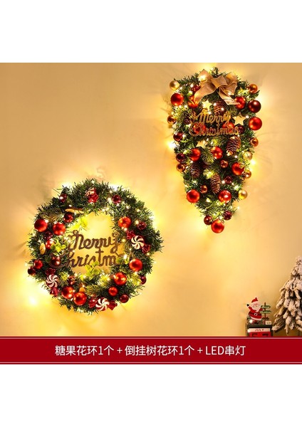 Yılbaşı Süsleri Çelenkler Rattan Kapı Askıları Yılbaşı Ağacı Askıları (Yurt Dışından)