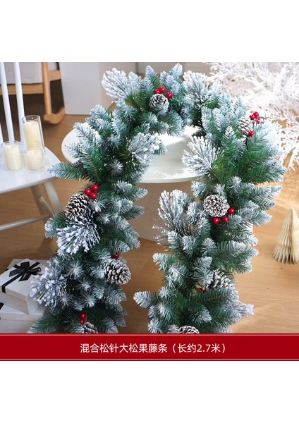 Yılbaşı Süsleri Çelenkler Rattan Kapı Askıları Yılbaşı Ağacı Askıları (Yurt Dışından)