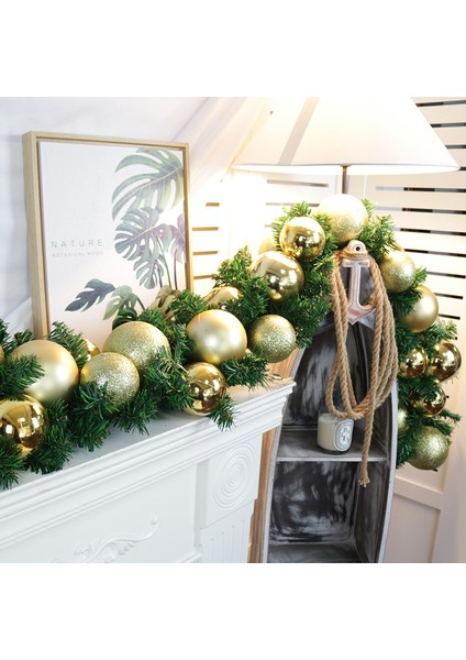Yılbaşı Süsleri Çelenkler Rattan Kapı Askıları Yılbaşı Ağacı Askıları (Yurt Dışından)