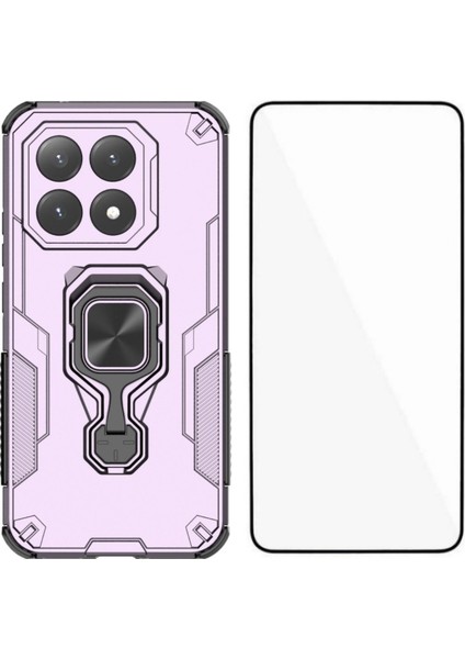 Xiaomi 15T Telefon Kılıfı Pc Tpu Arka Kapak Temperli Camlı Ayaklık (Yurt Dışından)