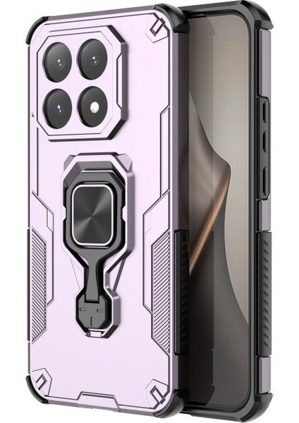 Xiaomi 15T Telefon Kılıfı Pc Tpu Arka Kapak Temperli Camlı Ayaklık (Yurt Dışından) modelleri