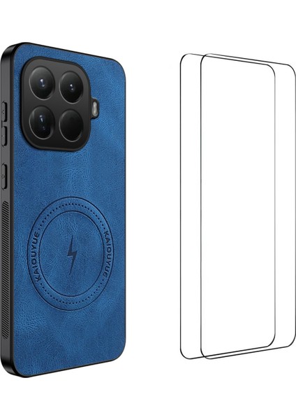 Xiaomi 15T Pro Manyetik Kılıf Pc Tpu Telefon Kılıfı 2 Adet Ekran Filmi ile (Yurt Dışından)