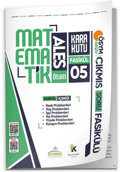 2026 ALES MATEMATİK Kara Kutu 8li Fasikül SETİ ÖSYM Çıkmış Soru Bankası Çözümlü Modüler PAKET