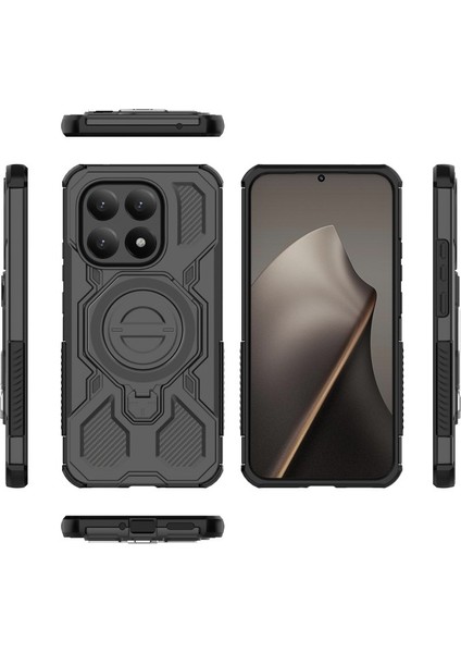 Xiaomi 15T Kickstand Pc Tpu Telefon Kılıfı ve 2 Adet Ekran Filmi (Yurt Dışından) modelleri