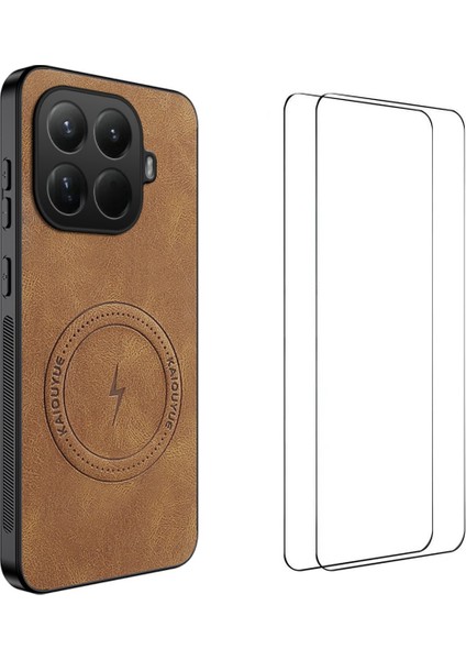 Xiaomi 15T Pro Manyetik Kılıf Pc Tpu Telefon Kılıfı 2 Adet Ekran Filmi ile (Yurt Dışından)