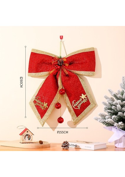 Noel Süsleri Yay Asılı Noel Ağacı Asılı Süslemeler Atmosfer Dekorasyon Sahne (Yurt Dışından)