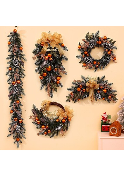 Noel Dekorasyonu Kapı Asma Düşen Kar Noel Dekorasyonu Rattan Süs Dekorasyon Asma (Yurt Dışından) modelleri