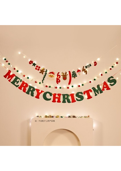 Noel Süsleri Kiraz Kuşu Düzenlemesi Giydirme Duvar Süsleri Duvar Noel Ağacı Bayrakları (Yurt Dışından)