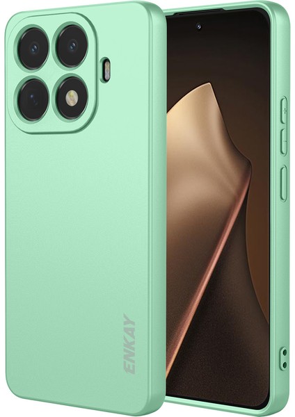 Xiaomi 15T Pro Silikon Kılıf Düz Kenar Cep Telefonu Arka Kapağı (Yurt Dışından)