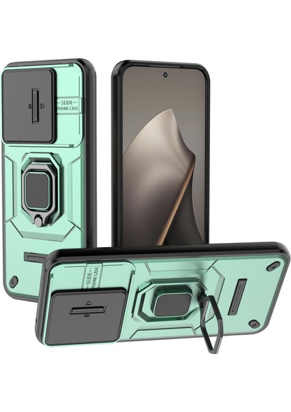 Xiaomi 15T Pc + Tpu Kickstand Telefon Koruyucu ve Lens Kapağı Için (Yurt Dışından)