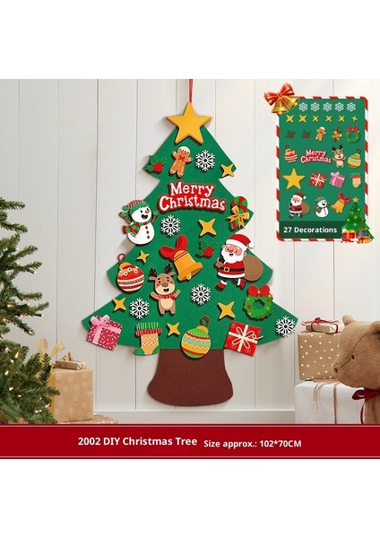 Yeni Noel Partisi Dekorasyon Kapı Asma Bunting Noel Askıları Atmosfer Dekorasyon Askıları (Yurt Dışından)